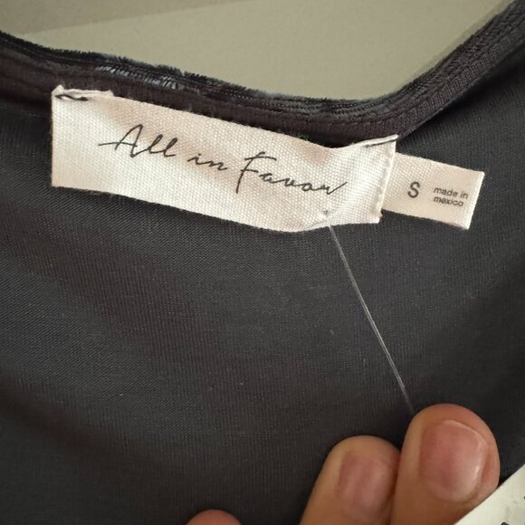 NWT All in Favor Mini Holiday Velvet Dress MSRP $49 Sz S - Picture 4 of 5